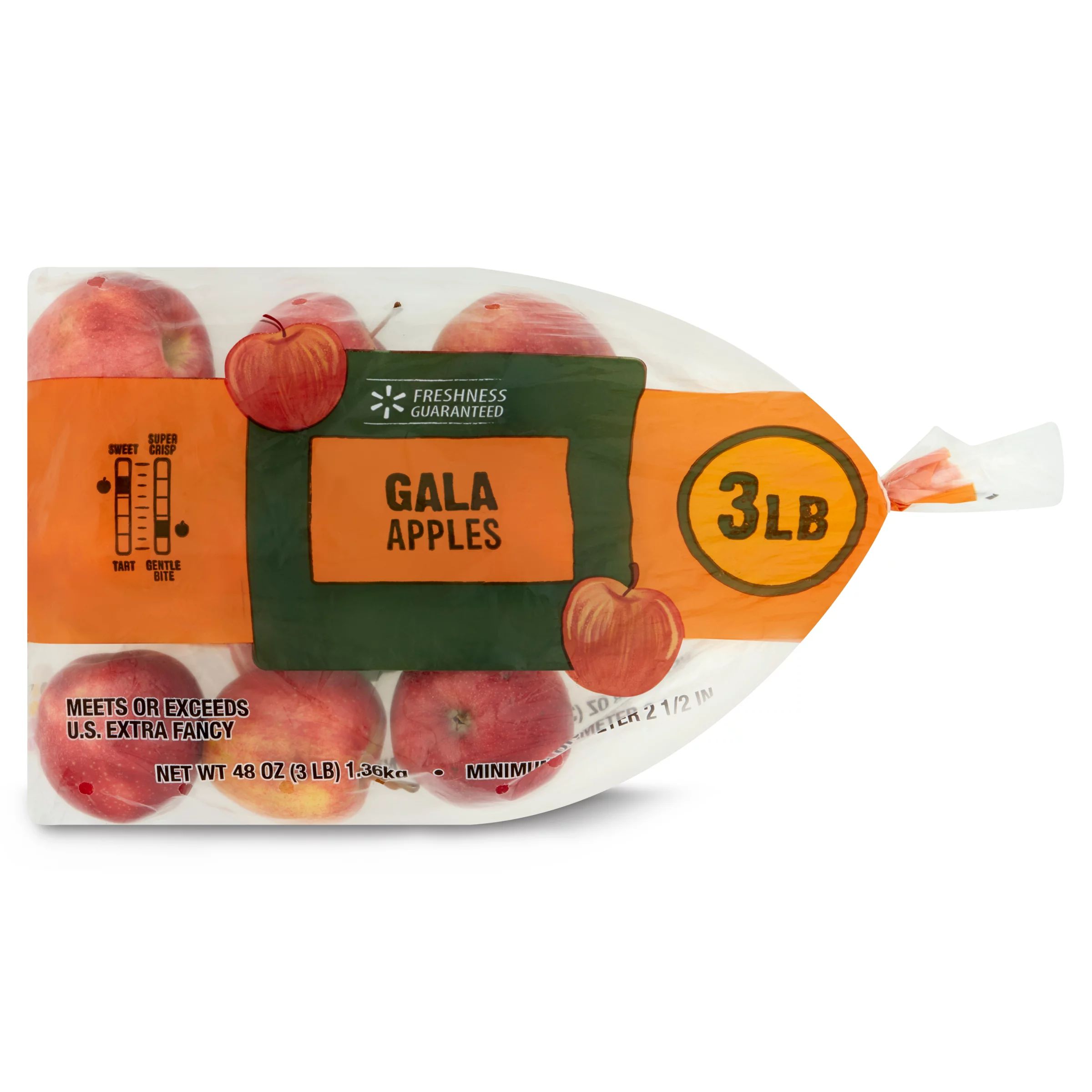 Freshness Guaranteed Gala Apples, 3 lb Bag - Walmart.com | Walmart (US)