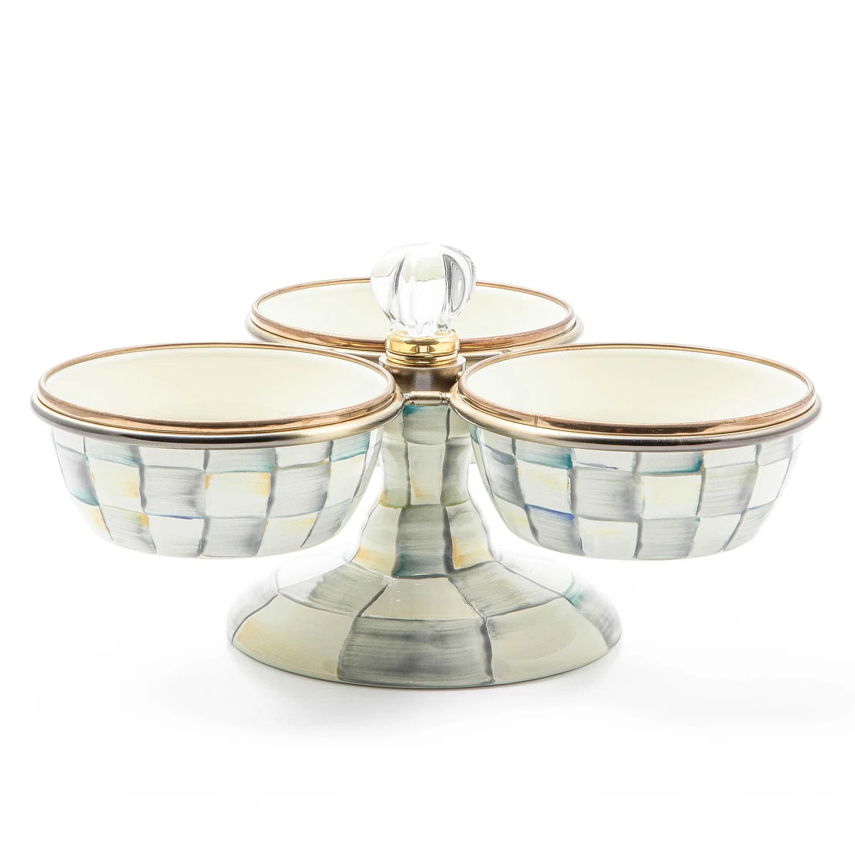 Sterling Check Triplicity Condiment Server | Wayfair North America