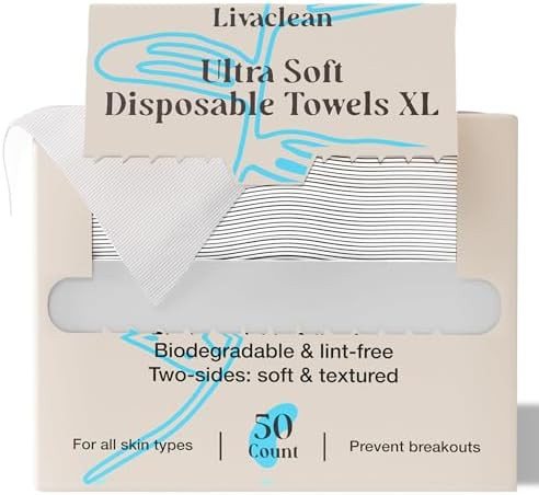 50 CT Face Cloths for Washing Face – Biodegradable Viscose Disposable Face Towel – Ultra Abso... | Amazon (US)