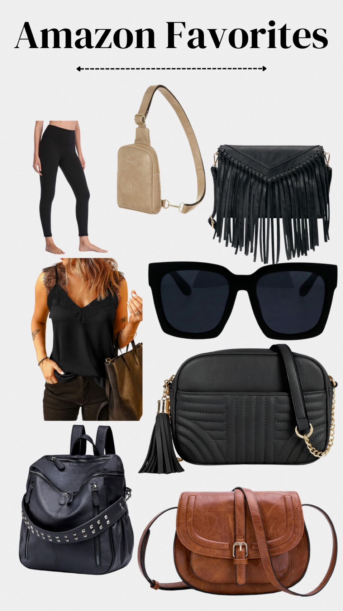 Check out my favorite purchases from Amazon! Love a good tight legging? Check these out! Purses, tops, and sunglasses! 
#shop #amazon #favorites #mostpopular