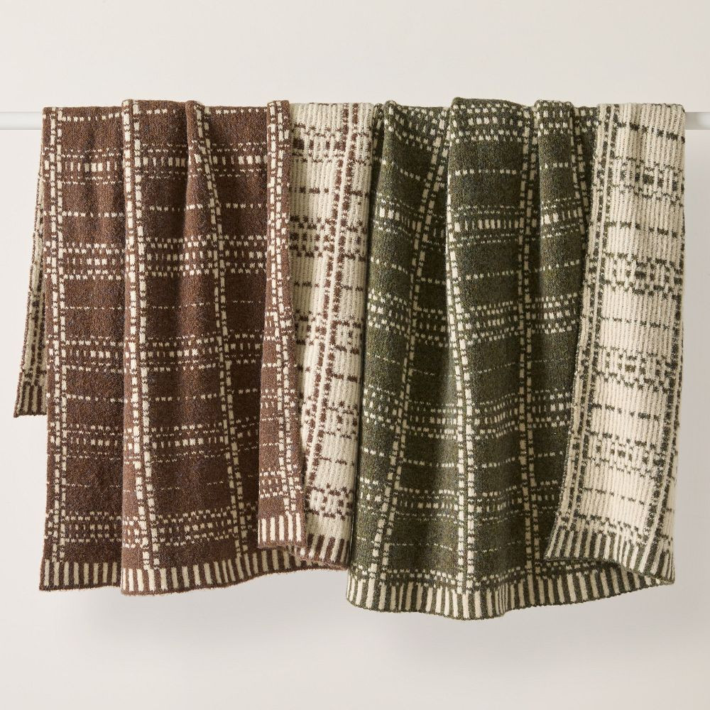 Textured Plaid Throw | West Elm (US)