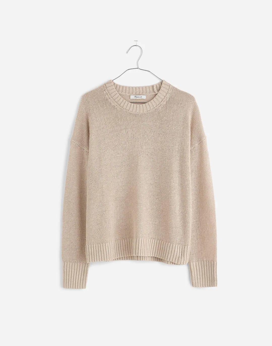 Linen Drop-Shoulder Sweater | Madewell