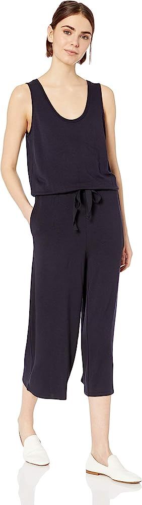 Women's Supersoft Terry Relaxed-Fit Sleeveless Wide-Leg Jumpsuit | Amazon (US)