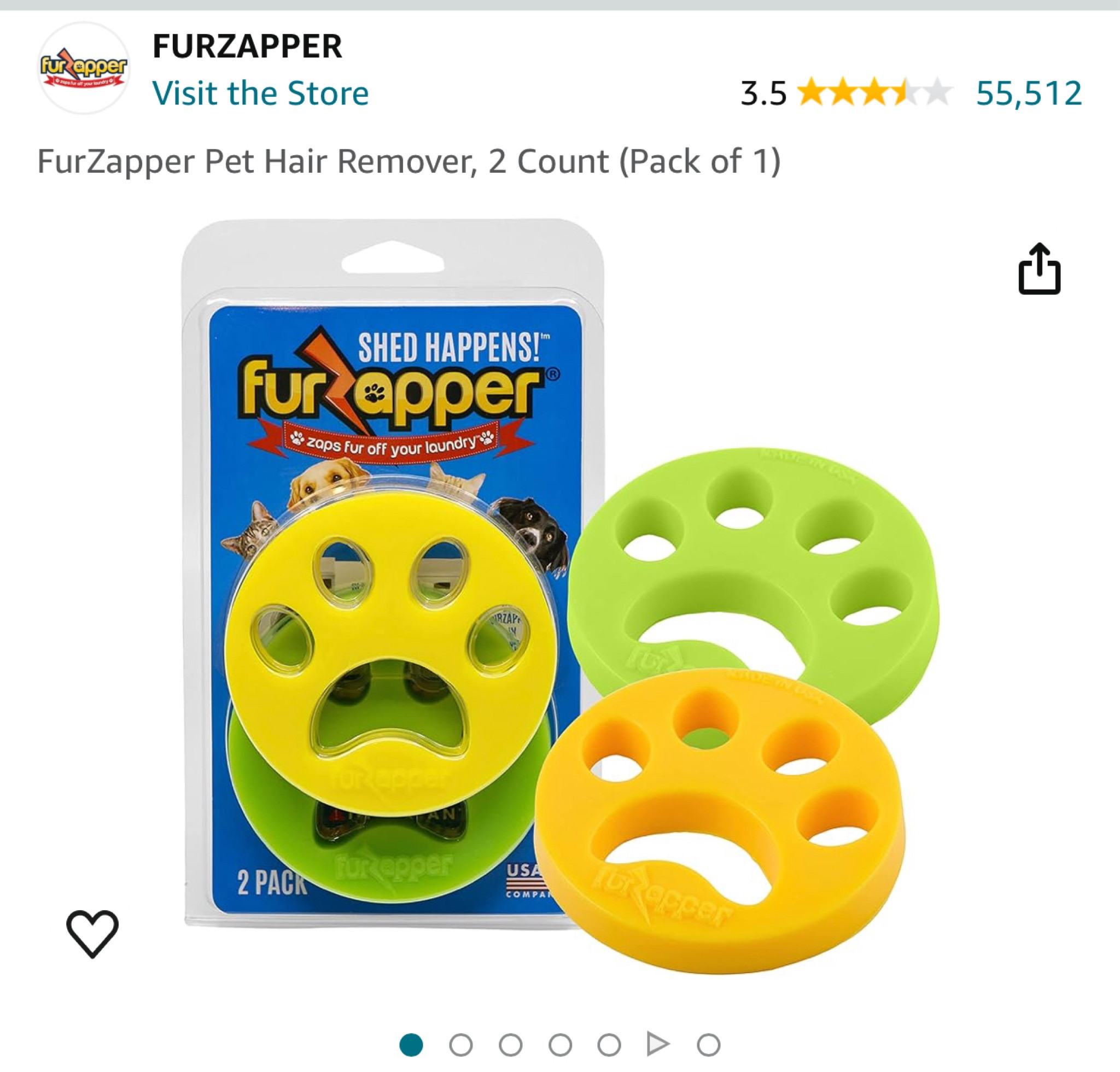 Dog fur remover for laundry 