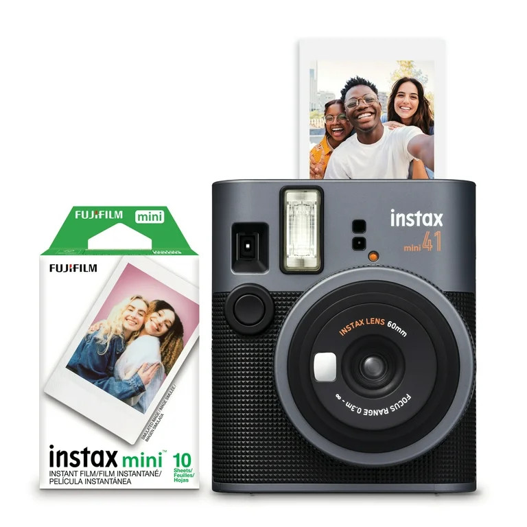 Fujifilm Instax Mini 41 Instant Camera with Bonus 10 Pack of Film (Value Pack) | Walmart (US)