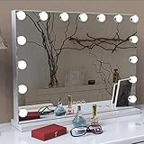 TEVISE Makeup Vanity Mirror with Lights, Professional Hollywood Style Smart Touch Design, Dimmable B | Amazon (US)