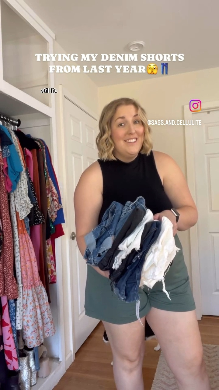 Trying all of last year’s denim shorts on to see what still fits! Linking my faves below 👖🤍

I wear size 17 in the Ava & Viv brand

#LTKStyleTip #LTKSeasonal #LTKPlusSize