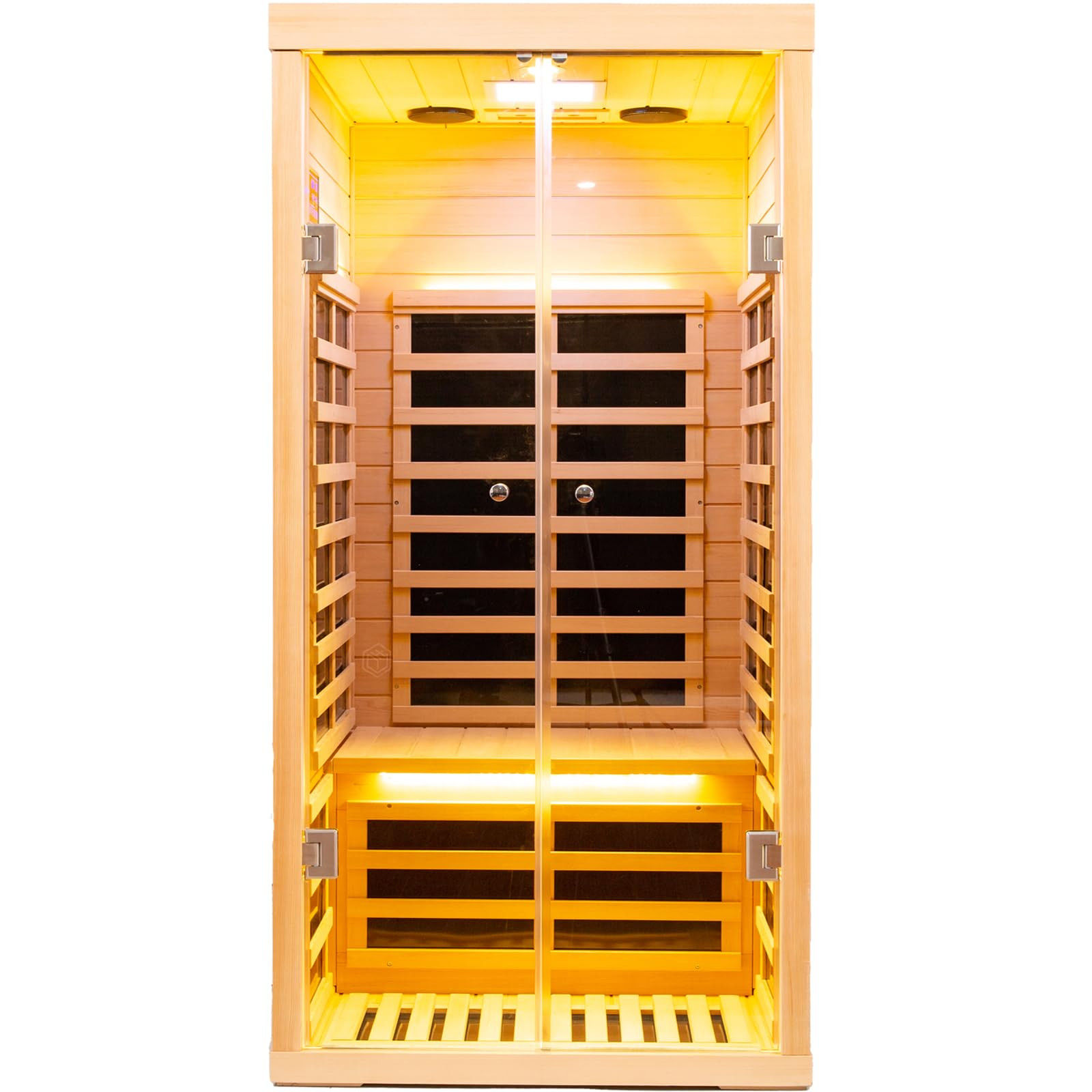 Hemlock 1 Person Infrared Sauna for Home, Luxury Personal Indoor Sauna Spa, 1420w/120v Ultra Low ... | Amazon (US)