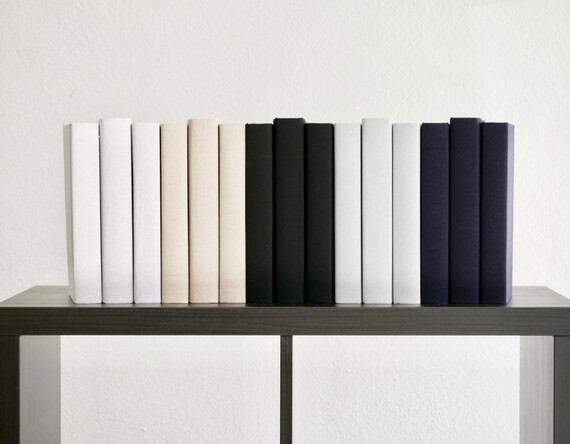 Choose Your Color Linen Fabric Covered Decorative Books, Books for Decoration, Books by Color, Bo... | Etsy (US)