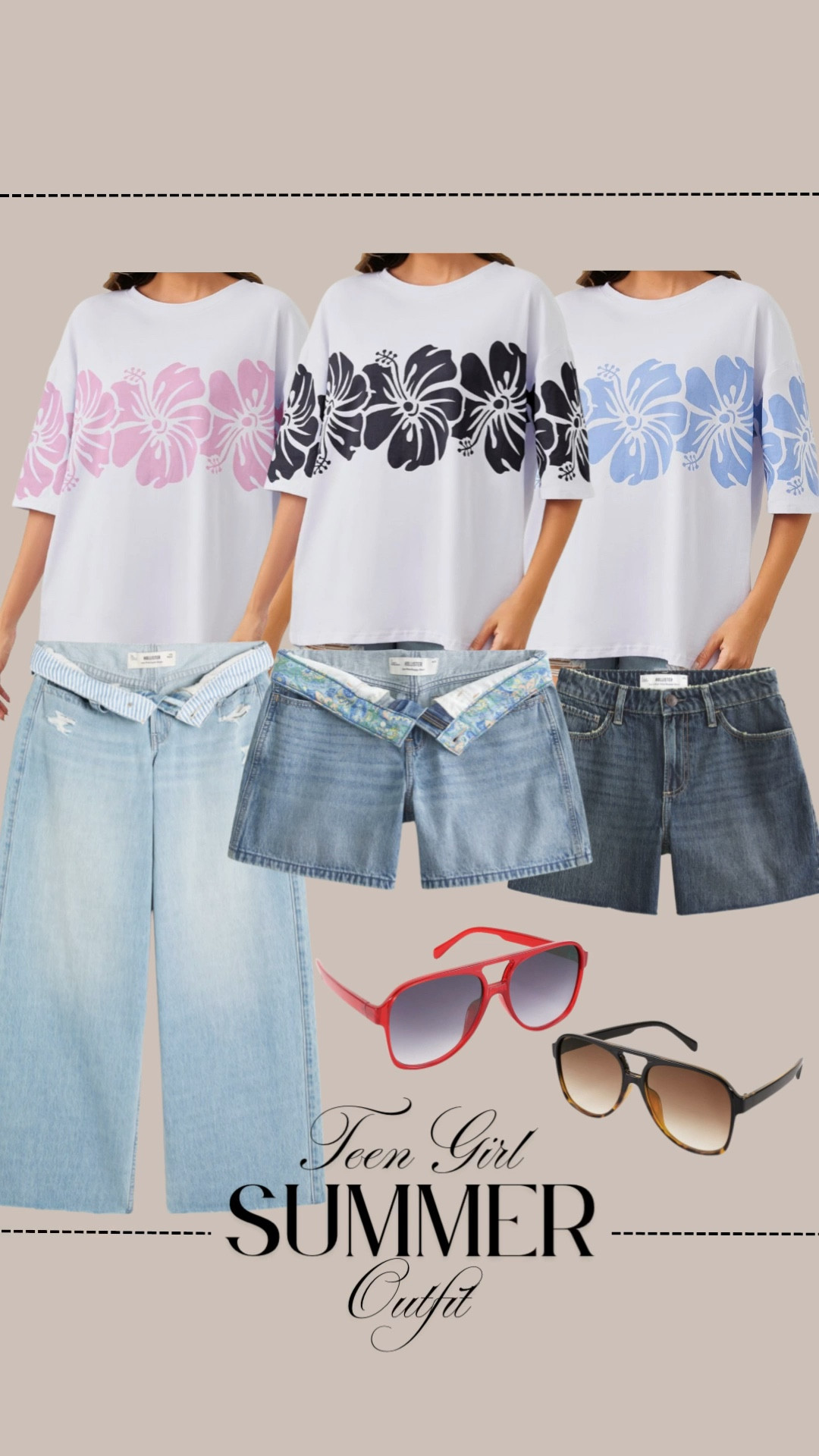 3 ways to style this teen girl summer outfit. Whether you’re into bermuda shorts, classic denim, or cutoffs, these floral graphic tees pair perfectly for a fresh and easy summer look! Linked all pieces + similar options for every style. #TeenGirlStyle #SummerOutfits #LTKSummer #GraphicTees #DenimShorts #LTKBackToSchool #TeenFashionFinds #TeenGirlOutfits