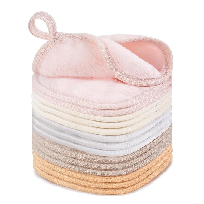 15 Pcs Reusable Makeup Remover Cloths, Ultra Soft Makeup Eraser Cloths for Face, Microfiber Makeu... | Amazon (US)