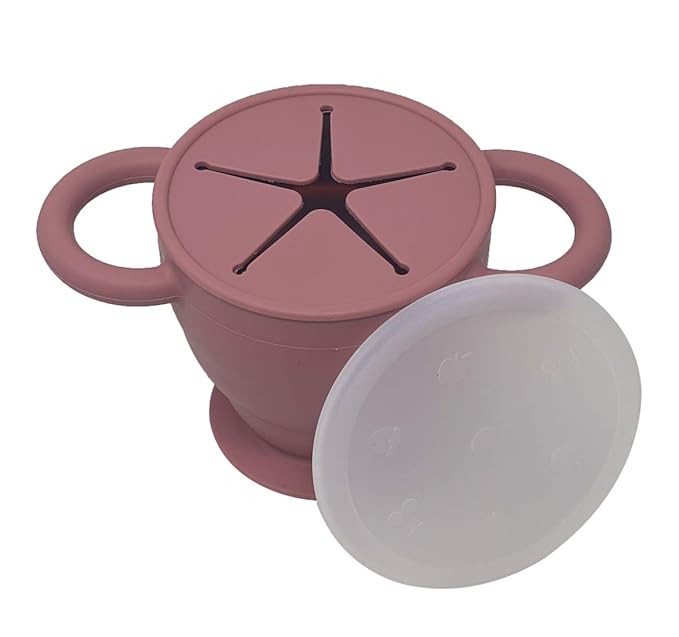 BraveJusticeKidsCo | Snack Attack II Snack Cup | Collapsible Silicone Snack Container | Toddler a... | Amazon (US)