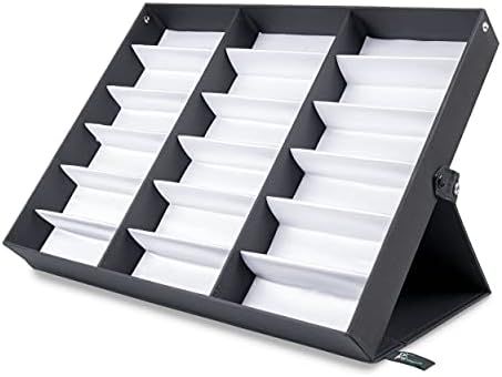 ProSource 18 Piece Sunglass Eyewear Eye Wear Display Tray Case Stand. Also Great for Watches and ... | Amazon (US)