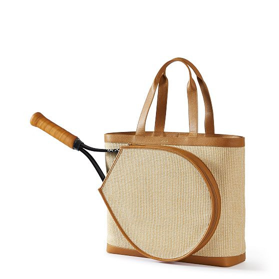 Raffia Tennis Tote | Mark and Graham