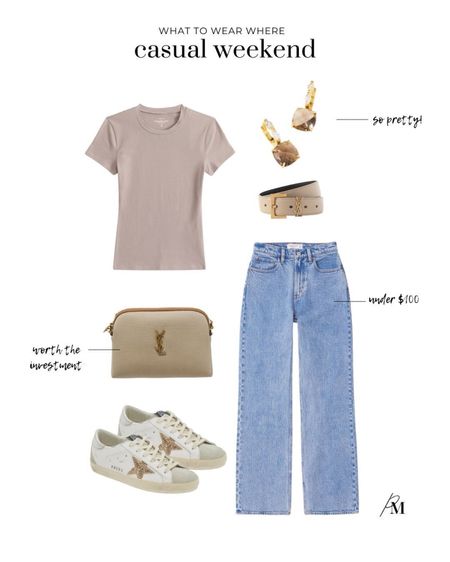 Casual weekend outfit idea. Pair these Abercrombie jeans with a classic t-shirt and sneakers for an everyday look. 

#LTKstyletip #LTKSeasonal #LTKbeauty