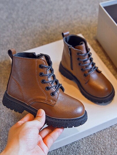 Toddler Boys Side Zip Combat Boots | SHEIN