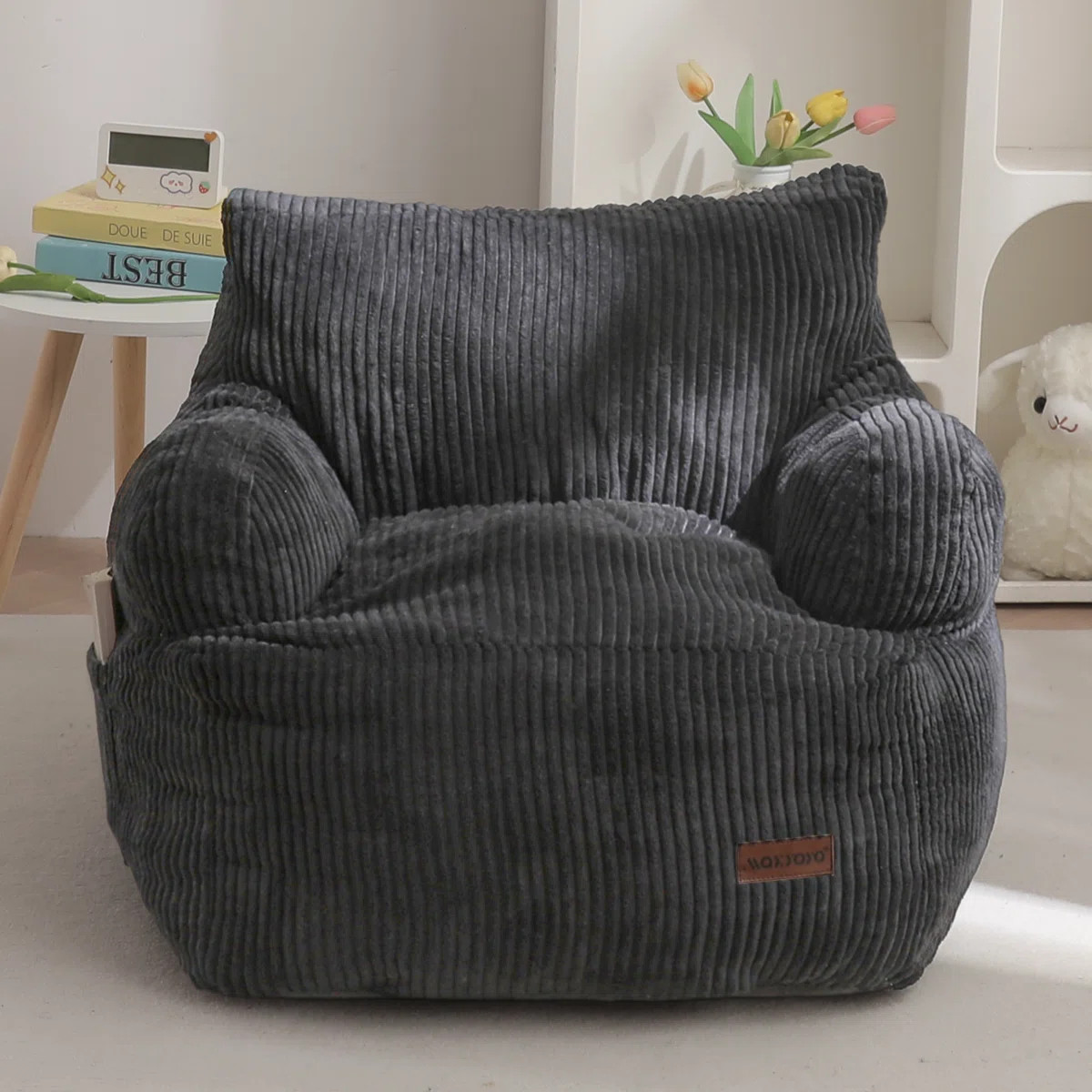 Kids bean bag chair, Toddler Lazy Chair with Shredded Foam Filling | Wayfair North America
