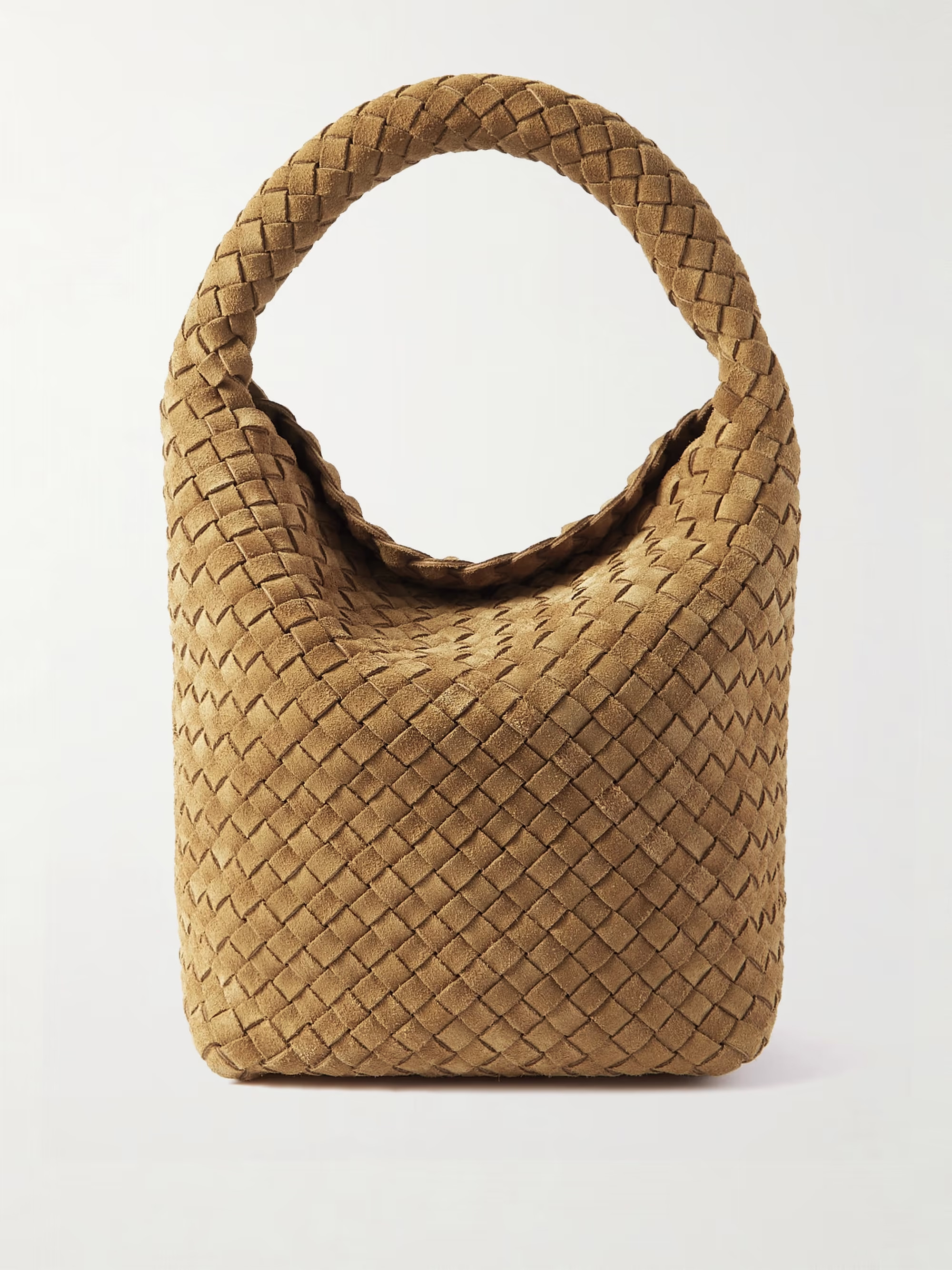 BOTTEGA VENETACabat intrecciato suede bucket bag | NET-A-PORTER (US)