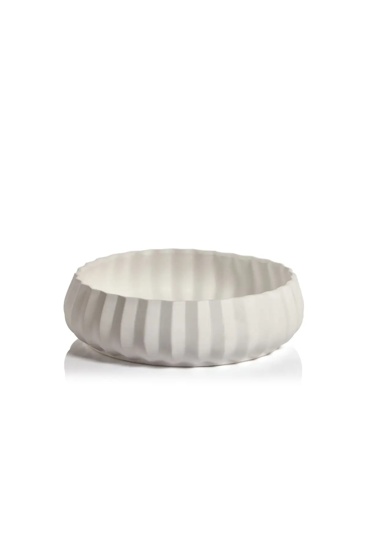 Chantria White Ceramic Bowl - 2 Sizes | THELIFESTYLEDCO