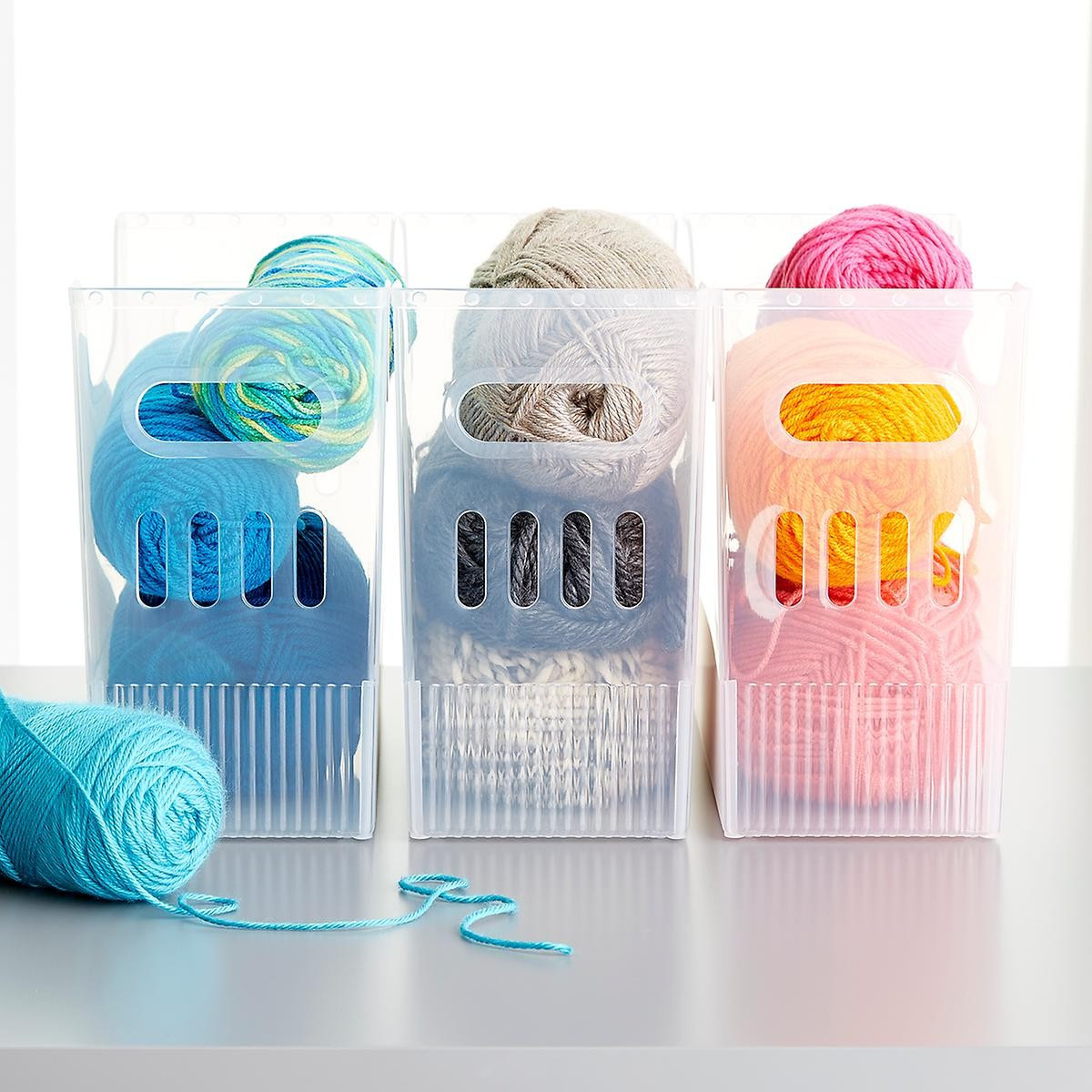 Medium Multi-Purpose Bin Translucent | The Container Store