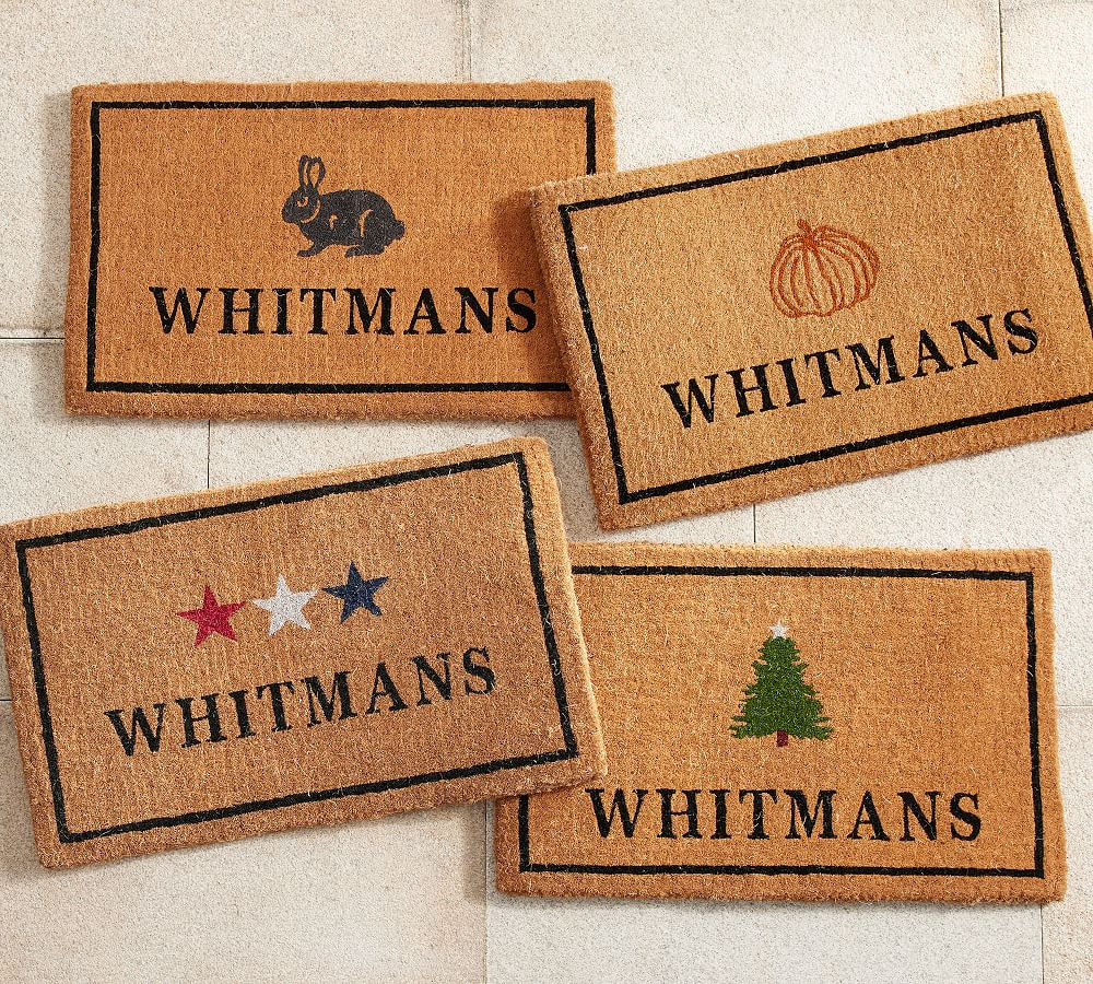 Personalized Seasonal Icon Doormats | Pottery Barn (US)