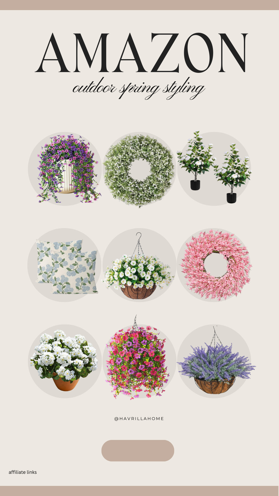 Amazon outdoor decor, spring outdoor decor, outdoor spring styling, faux outdoor plants, spring wreath front door, hanging basket flowers, outdoor throw pillows, patio decor ideas, spring porch decor, outdoor faux florals, garden decor amazon, patio spring refresh, outdoor entertaining decor, spring yard decor 

 

#LTKSeasonal #LTKHome