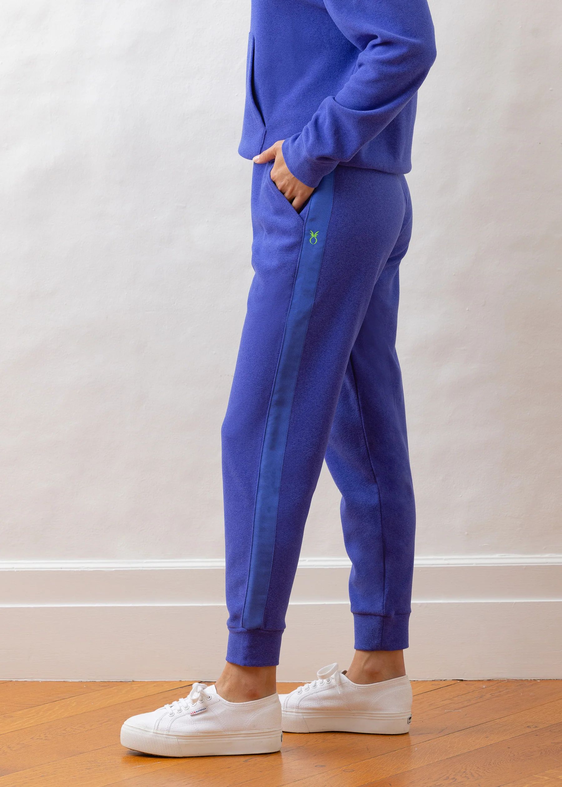 Jay Joggers in Terry Fleece (Cobalt) | Dudley Stephens