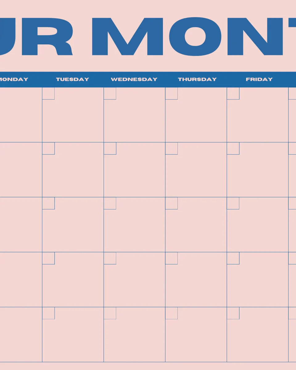 Our Month Planner | Sonderhaus