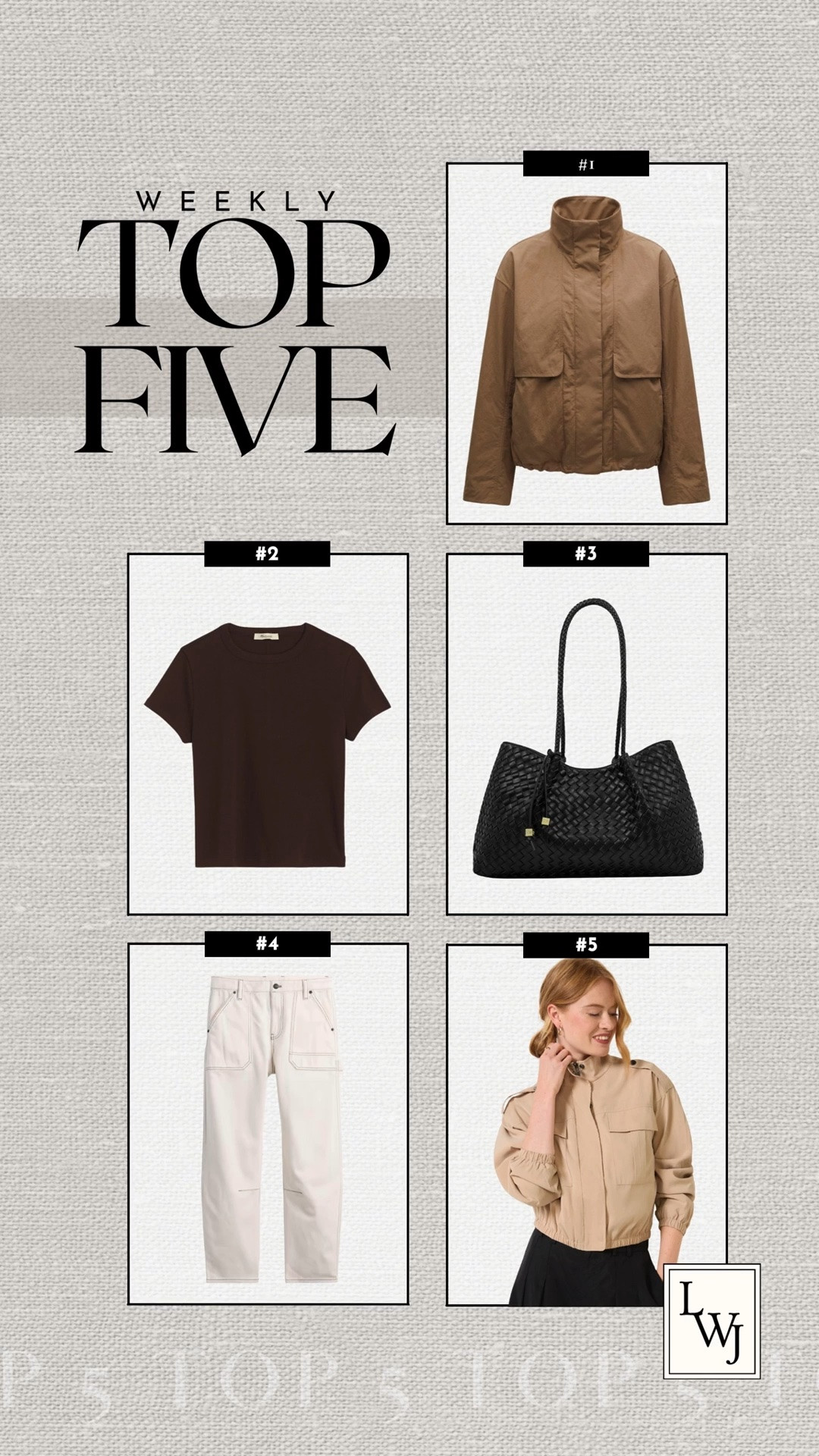 this week's bestsellers: 

1. lululemon always effortless jacket -- water & wind-resistant, has a stowable hood, travel-friendly 
2. madewell tee 
3. katie loxton tote -- under $150
4. gap utility ankle pants 
5. evereve jacket

#LTKSeasonal