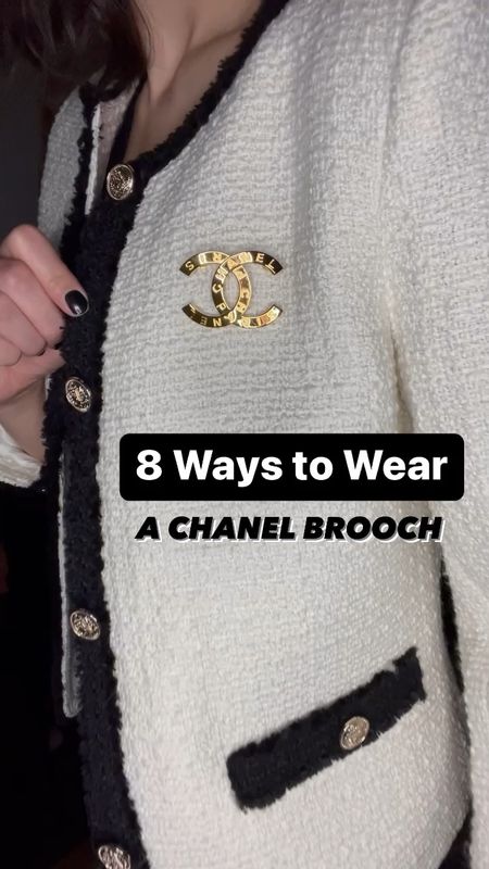 8 ways to wear a CHANEL BROOCH

1️⃣ On a blazer or jacket
2️⃣ On a beret or hat
3️⃣ On a sweater
4️⃣ On a necklace
5️⃣ On a hair accessory
6️⃣ On the collar of a turtleneck
7️⃣ On a scarf
8️⃣ On a lace blouse or dress

A Chanel brooch is such a classic, versatile piece, and something I know I’ll wear for years to come. A Chanel brooch would make such a lovely gift for the upcoming holidays! 

(fall outfit inspo, chic style, classic style, tweed jacket, Chanel style) 

#LTKstyletip #LTKHoliday
