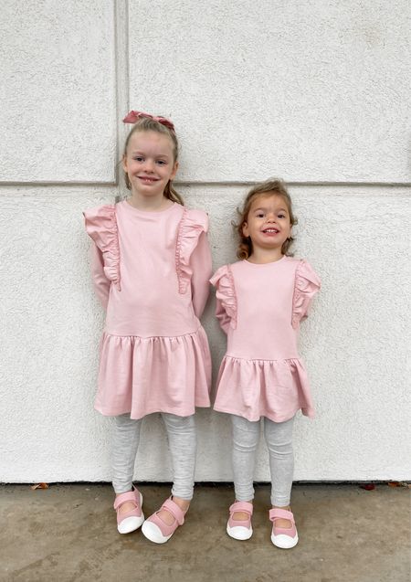 Picture day at school! Girls outfit. Toddler outfit. Fall outfit. Neutral style. Matching outfits. Holiday style. Holiday outfits. Pink dress  

#LTKHoliday #LTKkids #LTKstyletip