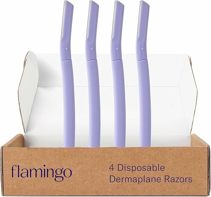 Flamingo Dermaplane Razor, Face Razors for Women, Disposable, 1 count, Pack of 4 | Amazon (US)