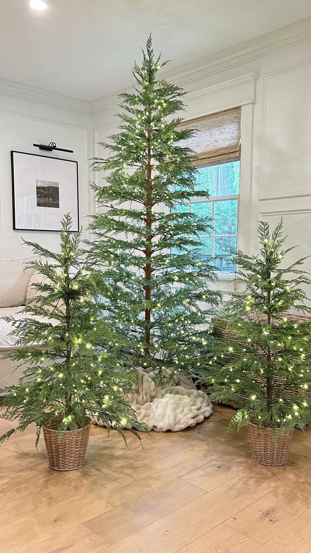 LIMITED STOCK  ✨ The viral My Texas House Christmas trees are back in stock for shipping! Available in 24”, 4 ft potted (my favorite) along with 7.5 (shown), 9, & 12 ft. Stock can vary by location. Check for local pickup. 

holiday decor | neutrals | cozy home


#LTKSeasonal #LTKHome #LTKHoliday