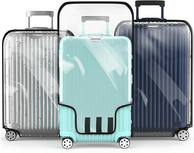 Suitcase Covers For Luggage, 28 Inch Clear PVC Luggage Covers Protector Full Thicken Transparent ... | Amazon (US)