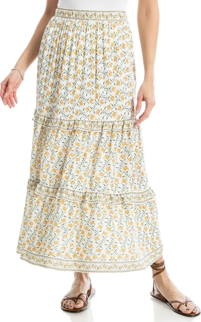 Ruffle Tiered Midi Skirt | Nordstrom Rack