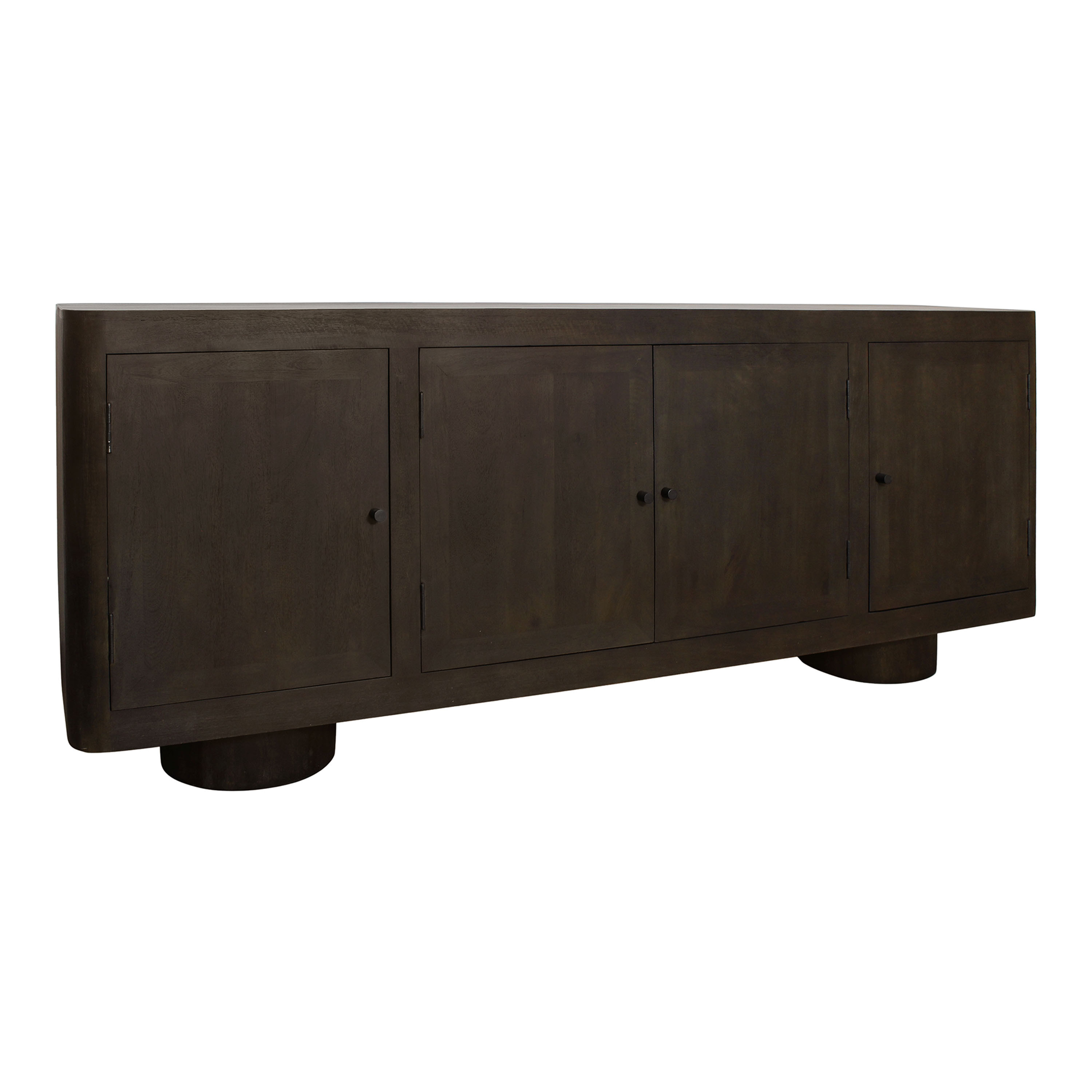 Pranav Deep Forest Brown Pillar Leg Storage Cabinet | World Market