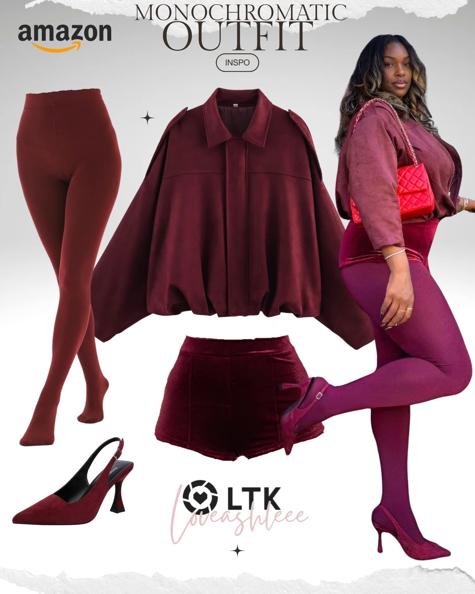 Burgundy monochromatic outfit inspo! Perfect for chic fall, winter and holiday vibes. #amazonfinds #under50

#LTKHoliday #LTKFindsUnder50 #LTKSaleAlert