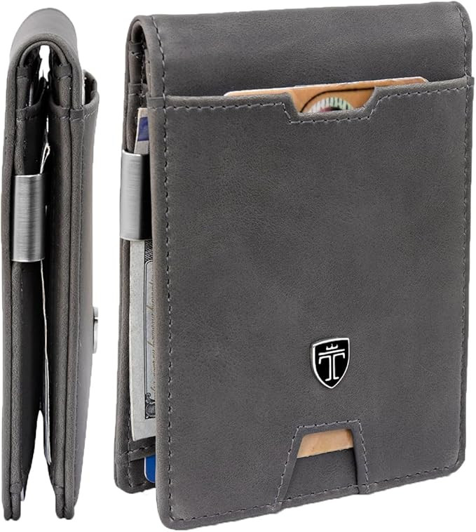 TRAVANDO Mens Slim Wallet with Money Clip AUSTIN RFID Blocking Bifold Credit Card Holder for Men ... | Amazon (US)