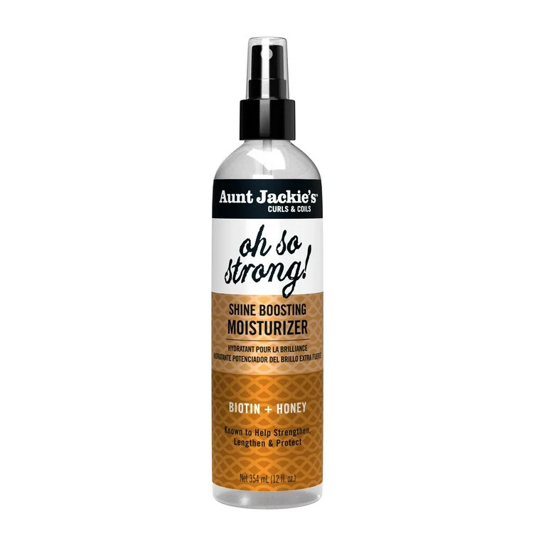Aunt Jackie’s Braid and Twist Collection Oh So Strong Shine Boosting Moisturizer, 12 fl oz | Walmart (US)
