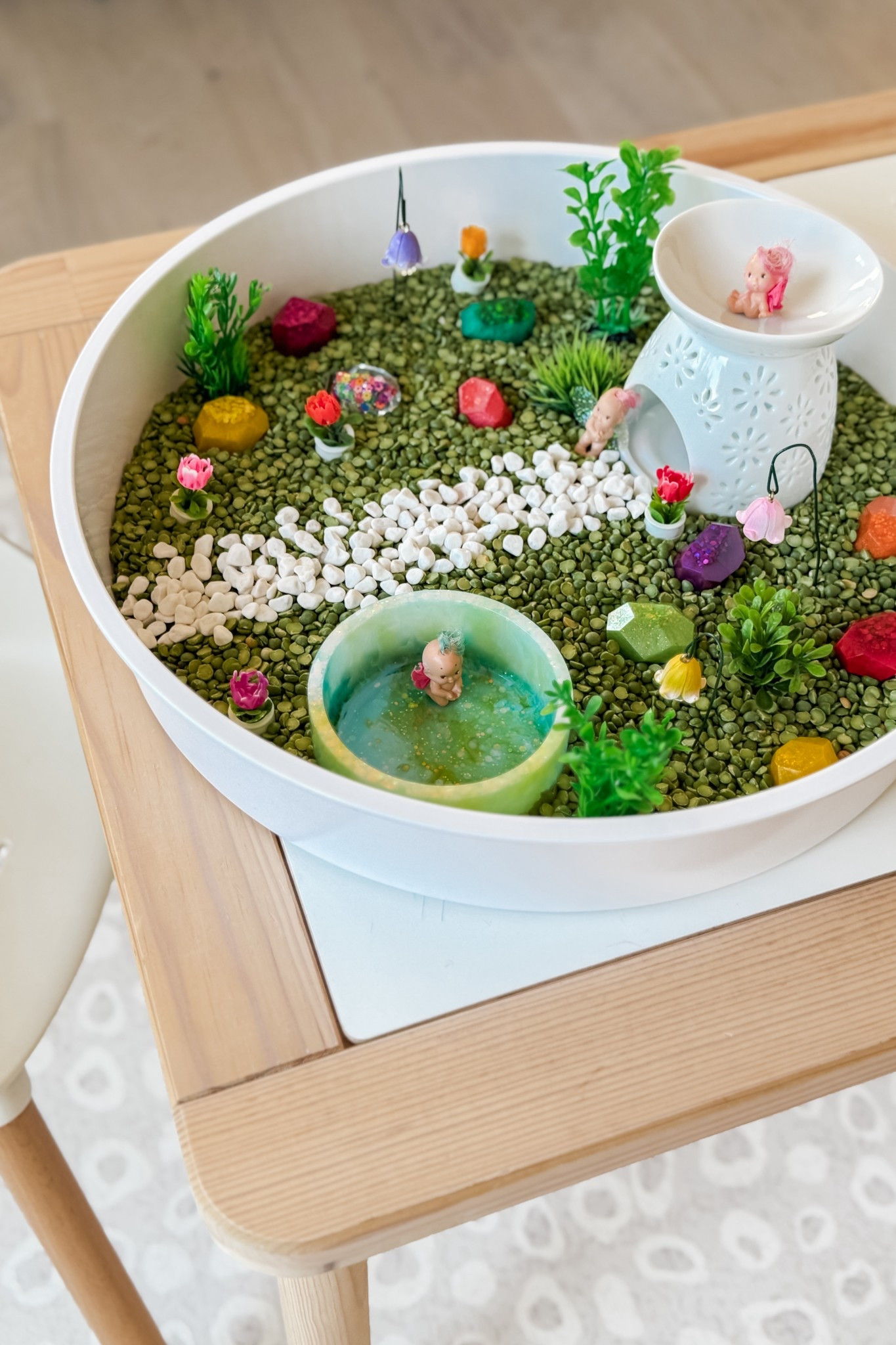 Camp Magic Playbook — Enchanted Forest

I put together a Fairy Play Tray to start the morning, which my daughter LOVED! It kept her occupied for at least an hour. 

Resin gems are by @sileenie and resin bowl is by @threeletterwordsbykatie 

Fairies are vintage Fairywinkles from my childhood! 🧚🏼‍♀️💫

#LTKKids