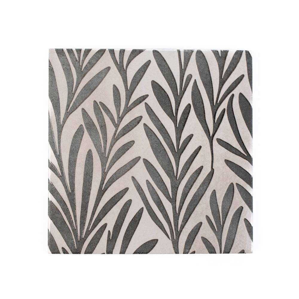 The Tile Life Olea Leaves 6-in x 6-in Satin Porcelain Patterned Floor and Wall Tile (10.76-sq. ft/ Carton) | TSILV0606LE | Lowe's
