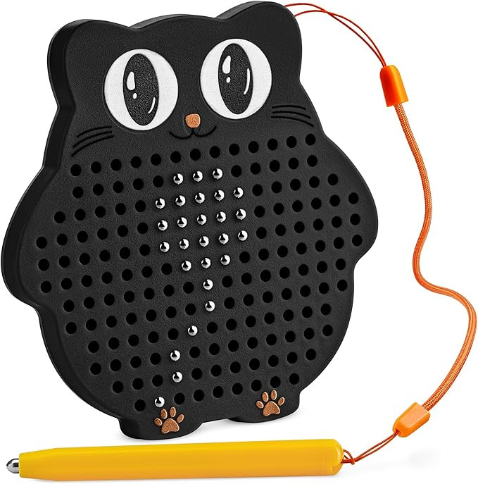 Magnetic Drawing Board for Kids & Toddlers with Beads and Magnet Stylus Pen - Magnetic Travel Toy... | Amazon (US)