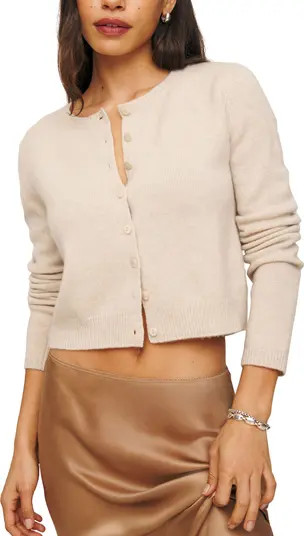 Clara Cashmere & Wool Crew Cardigan | Nordstrom