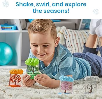 hand2mind Changing Seasons Sensory Tubes, Quiet Fidget Toys for Kids 3-5, Toddler Science Toys, W... | Amazon (US)