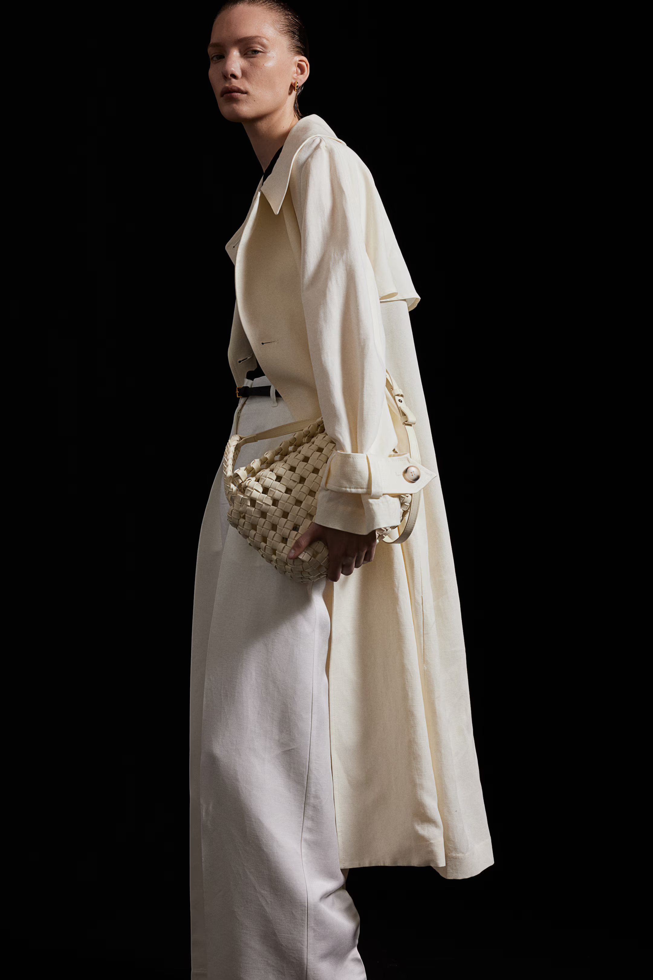 Balloon-leg trousers - Regular waist - Long - White - Ladies | H&M GB | H&M (UK, MY, IN, SG, PH, TW, HK)