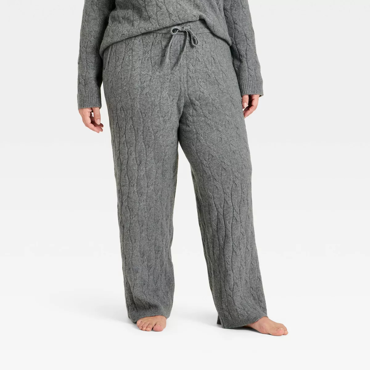 Women's Mid-Rise Cozy Knit Ankle Pull-On Pants - Universal Thread™ | Target