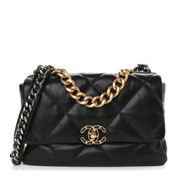 CHANEL

Lambskin Quilted Large Chanel 19 Flap Black | Fashionphile