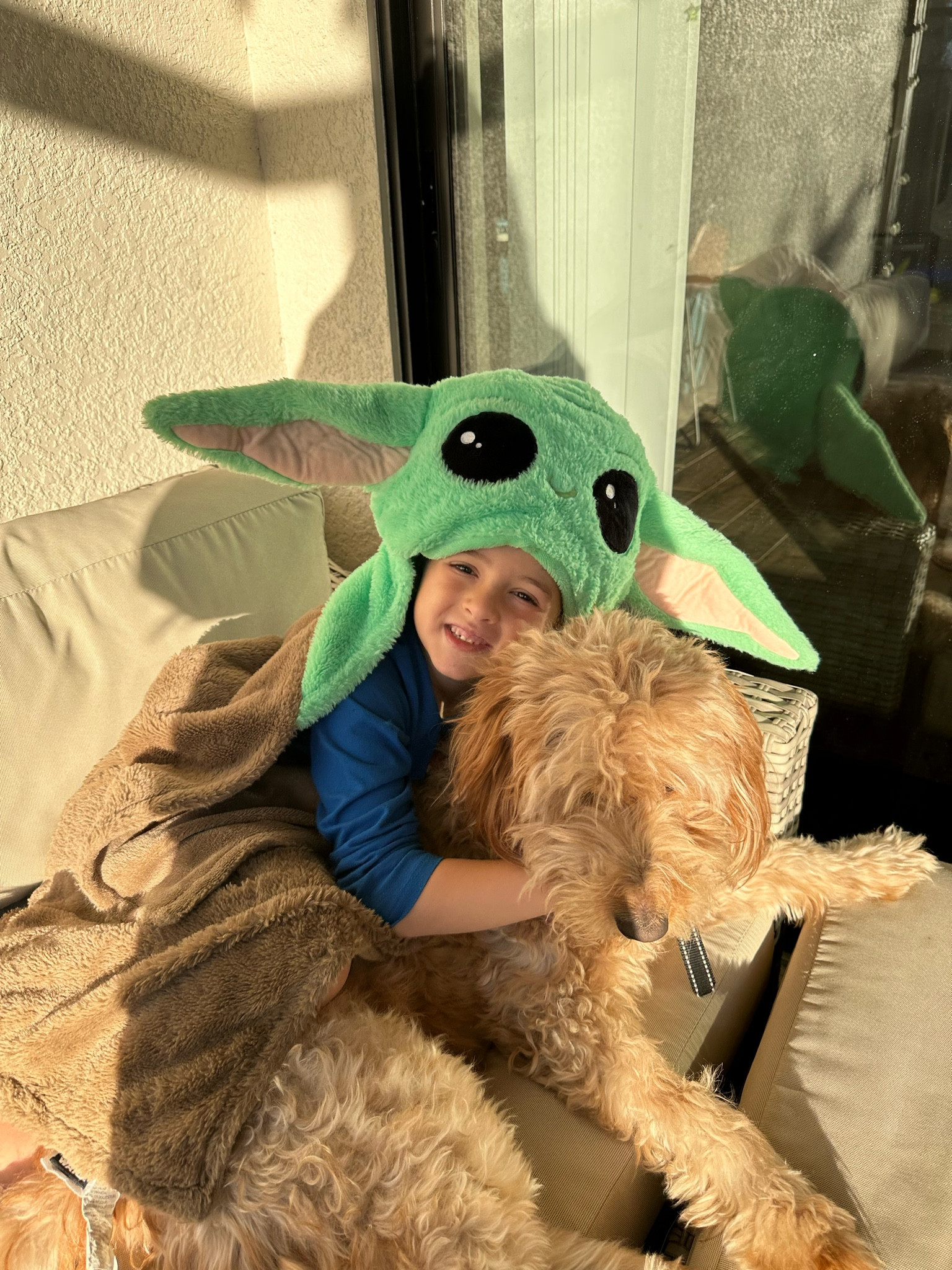 My son loves his yoda blanket ! The little yoda head hood is so adorable !! Awesome gift idea for kids 

#LTKHoliday #LTKKids #LTKGiftGuide