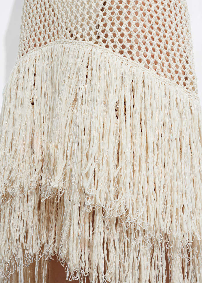 Fringed Crochet Midi Dress | & Other Stories US