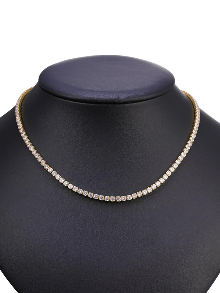 1 pieza Collar gargantilla tachonado de diamantes simple | SHEIN